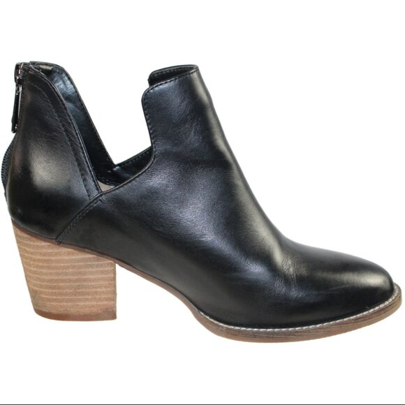 Blondo Neda Black Leather Waterproof Split Ankle Boot, Size 7.5 - Picture 3 of 11